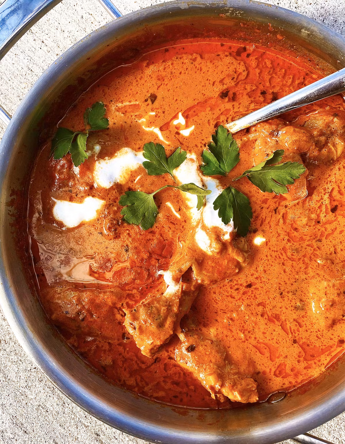 Pondicheri signature dishes Morning ThaliButter ChickenSaag Paneer